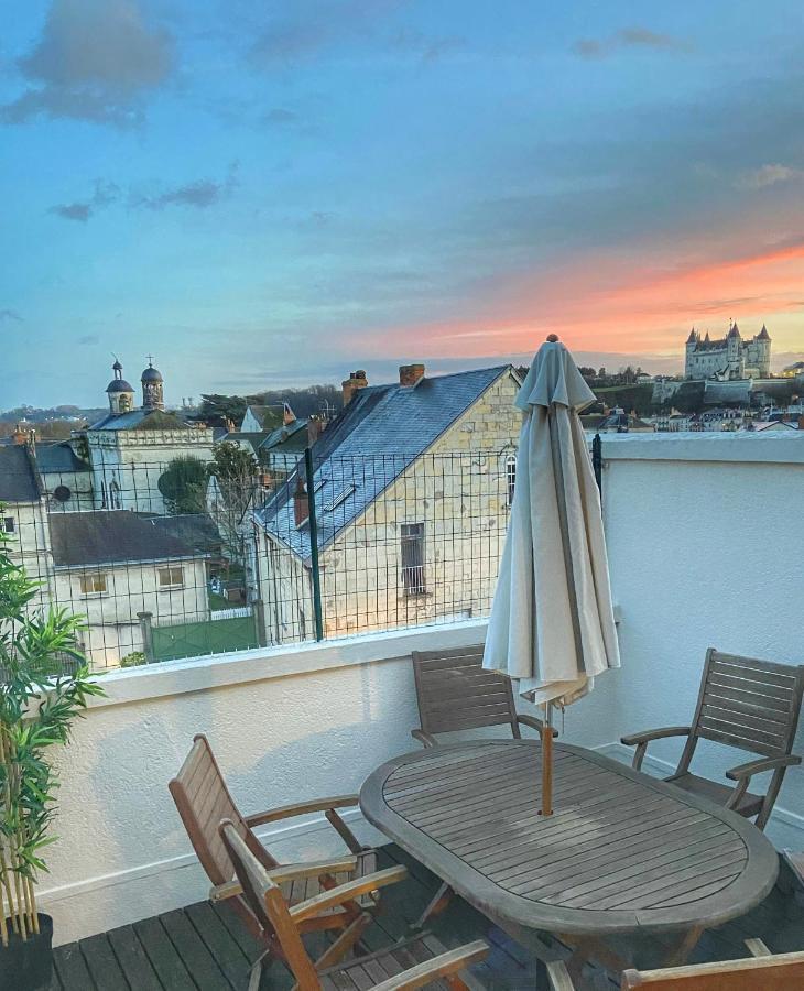 La Terrasse Saumuroise - Vue Chateau & Loire Ngoại thất bức ảnh